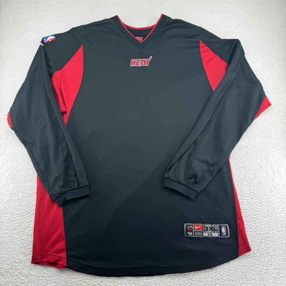 Nike Team Miami Heat Player Issued Warm Up Jersey Alonzo Mourning Mens 3XL READ